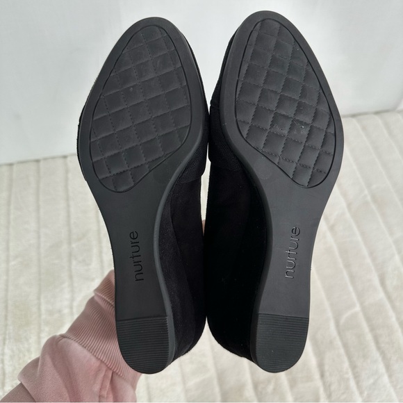 Nurture 🍿 Black Eilena wedge heels Sz 5.5M - Picture 3 of 8